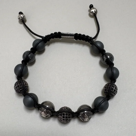 Nialaya Sterling Silver Beaded Bracelet - Picture 3 of 10